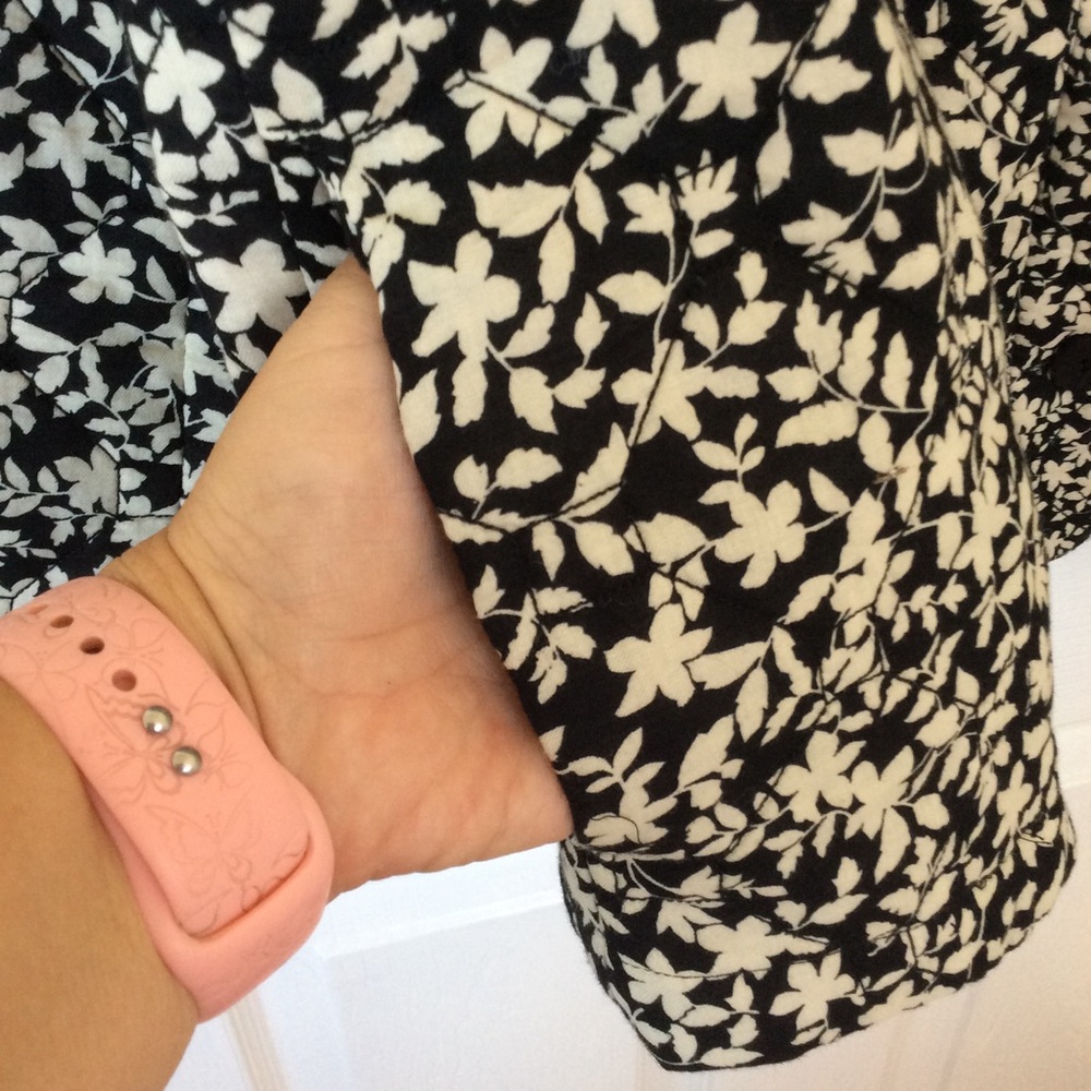 J.Jill Quilted Floral Jacket size L - Picture 5 of 8